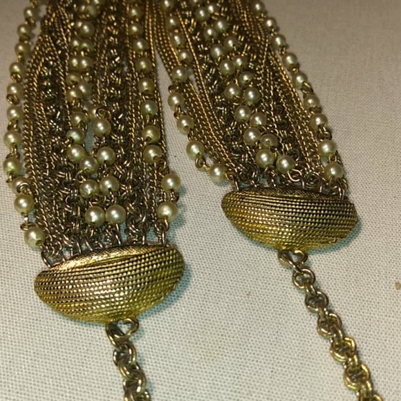 Chains & Pearls Multi-Strand Draping Necklace - Picture 6 of 10